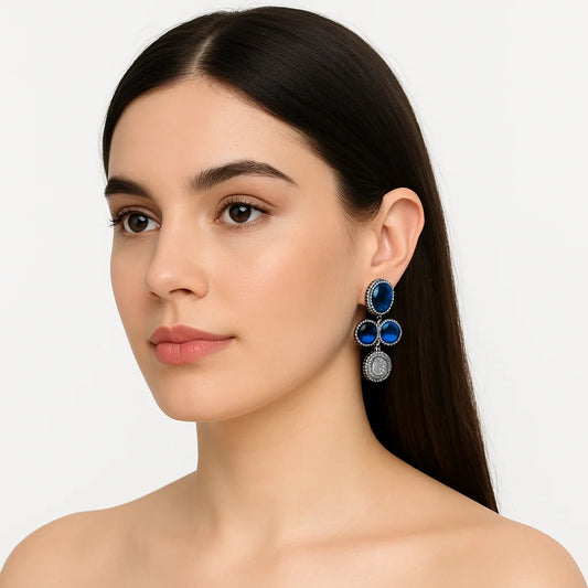 Handcrafted 24k Gold Plated Drop Dangle Earrings