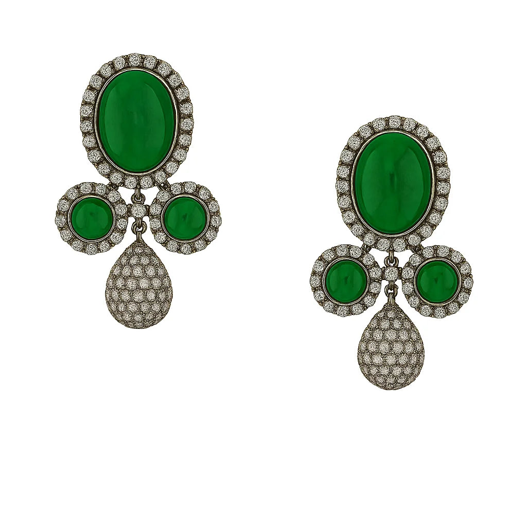 Handcrafted 24k Gold Plated Drop Dangle Earrings