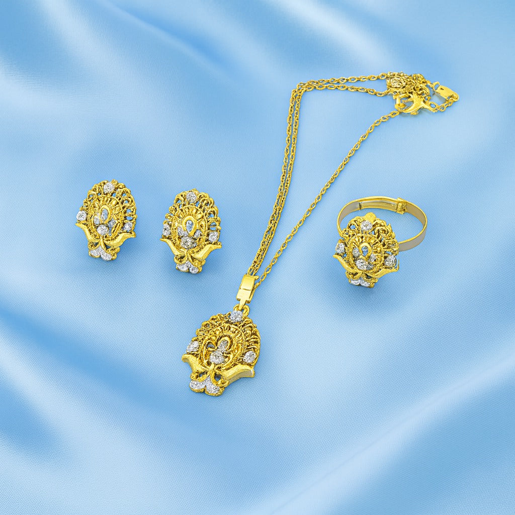 24K Handmade Gold Plated Designer Jewelry Set
