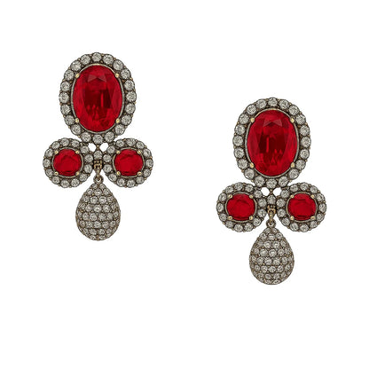 Handcrafted 24k Gold Plated Drop Dangle Earrings