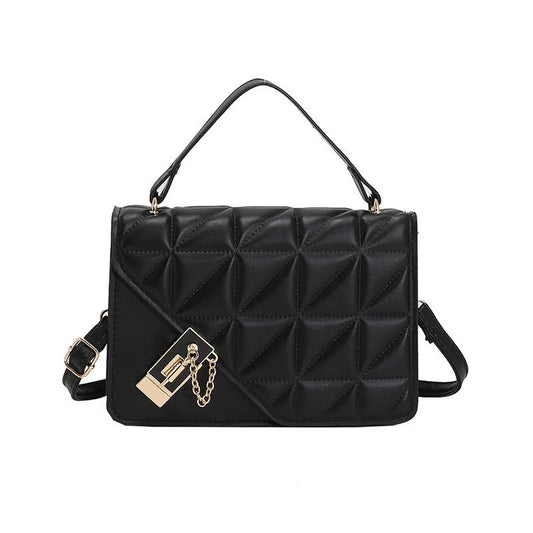 Women’s Solid Color Crossbody Small Square Handbag