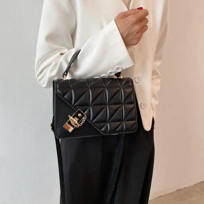 Women’s Solid Color Crossbody Small Square Handbag