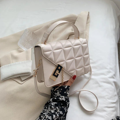 Women’s Solid Color Crossbody Small Square Handbag