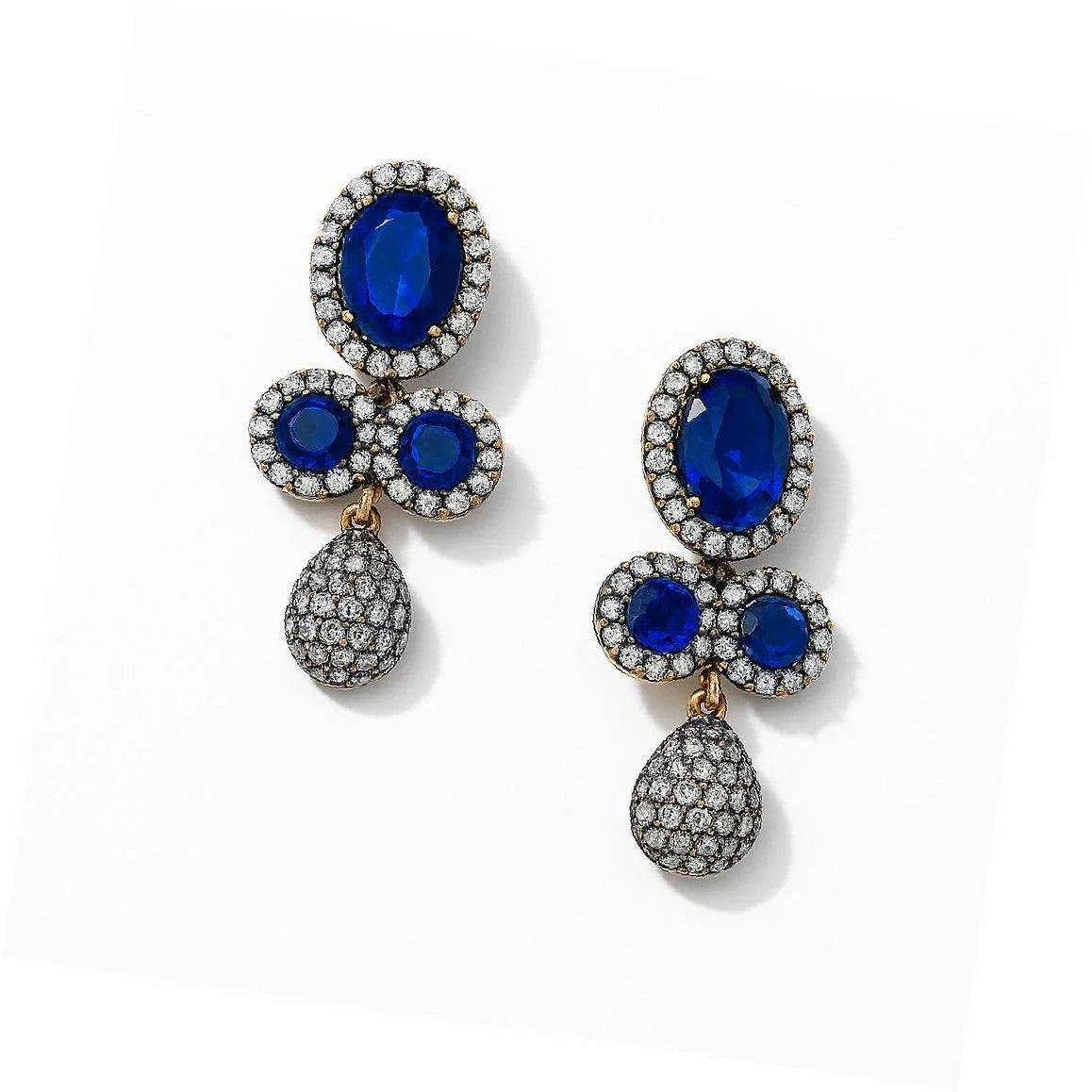 Handcrafted 24k Gold Plated Drop Dangle Earrings