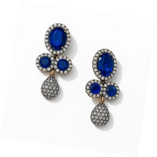 Handcrafted 24k Gold Plated Drop Dangle Earrings